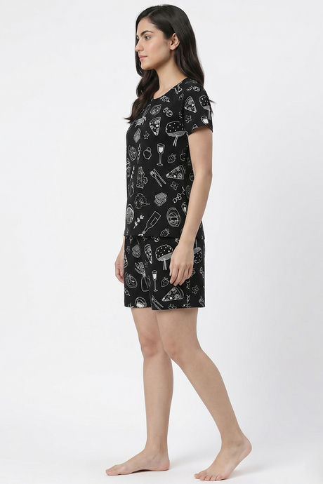 Zivame Knit Cotton Short Set - Tap Shoe — image 3